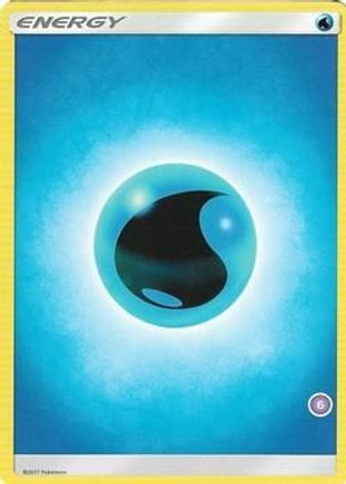 Image of Water Energy (6)  SM Trainer Kit Alolan Sandslash & Alolan Ninetales - Common