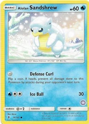 Image of Alolan Sandshrew (14) 019  SM Trainer Kit Alolan Sandslash & Alolan Ninetales - Common