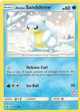 Image of Alolan Sandshrew (29) 019  SM Trainer Kit Alolan Sandslash & Alolan Ninetales - Common