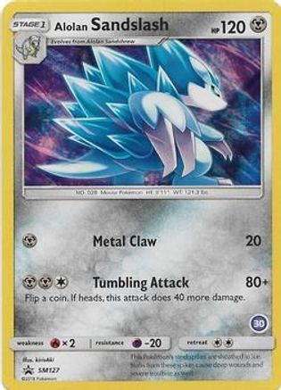 Image of Alolan Sandslash (30) SM127  - Holofoil SM Trainer Kit Alolan Sandslash & Alolan Ninetales - Promo