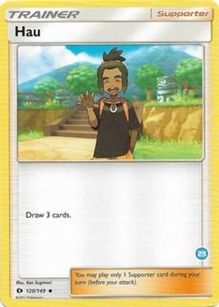 Image of Hau (23) (Alolan Ninetales Half-Deck) 120  SM Trainer Kit Alolan Sandslash & Alolan Ninetales - Uncommon