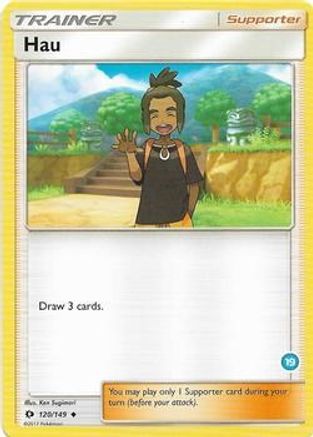 Image of Hau (19) (Alolan Ninetales Half-Deck) 120  SM Trainer Kit Alolan Sandslash & Alolan Ninetales - Uncommon