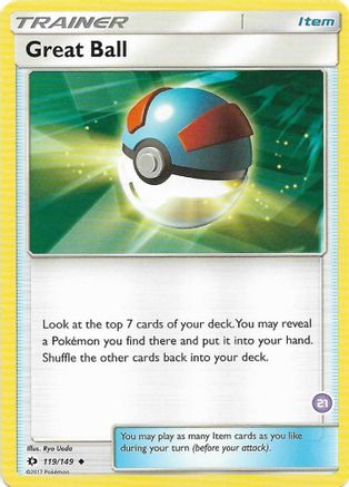 Image of Great Ball (#21, Alolan Sandslash Half 021  SM Trainer Kit Alolan Sandslash & Alolan Ninetales - Uncommon