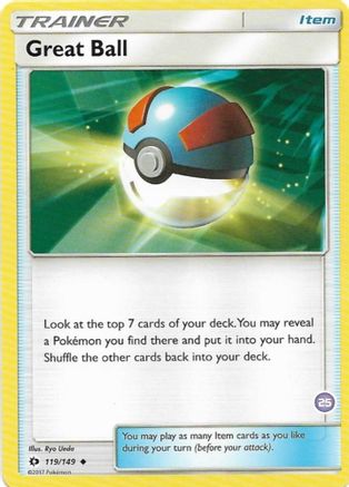 Image of Great Ball (25) (Alolan Sandslash Half-Deck) 119  SM Trainer Kit Alolan Sandslash & Alolan Ninetales - Uncommon