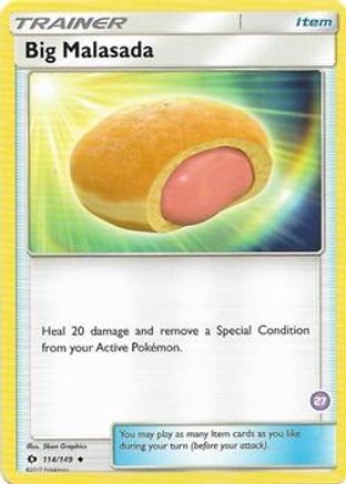 Image of Big Malasada (27) 114  SM Trainer Kit Alolan Sandslash & Alolan Ninetales - Uncommon