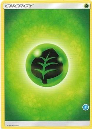 Image of Grass Energy (2)  SM Trainer Kit Alolan Sandslash & Alolan Ninetales - Common