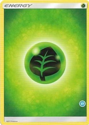 Image of Grass Energy (27)  SM Trainer Kit Alolan Sandslash & Alolan Ninetales - Common