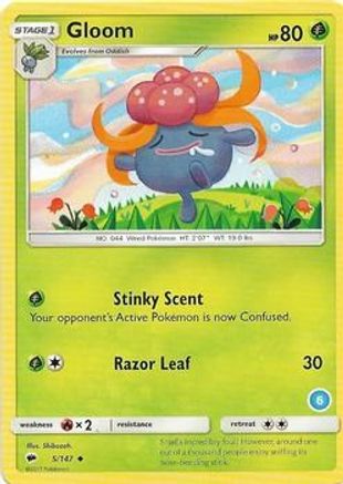 Image of Gloom (6) 005  SM Trainer Kit Alolan Sandslash & Alolan Ninetales - Uncommon