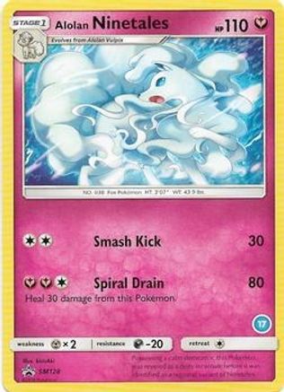 Image of Alolan Ninetales (17) SM128  SM Trainer Kit Alolan Sandslash & Alolan Ninetales - Promo