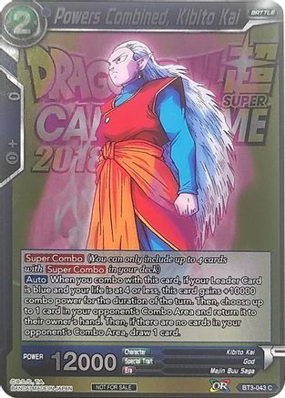 Image of Powers Combined, Kibito Kai (Metallic Foil) (Event Pack 2018) (BT3-043) - Promotion Cards Foil