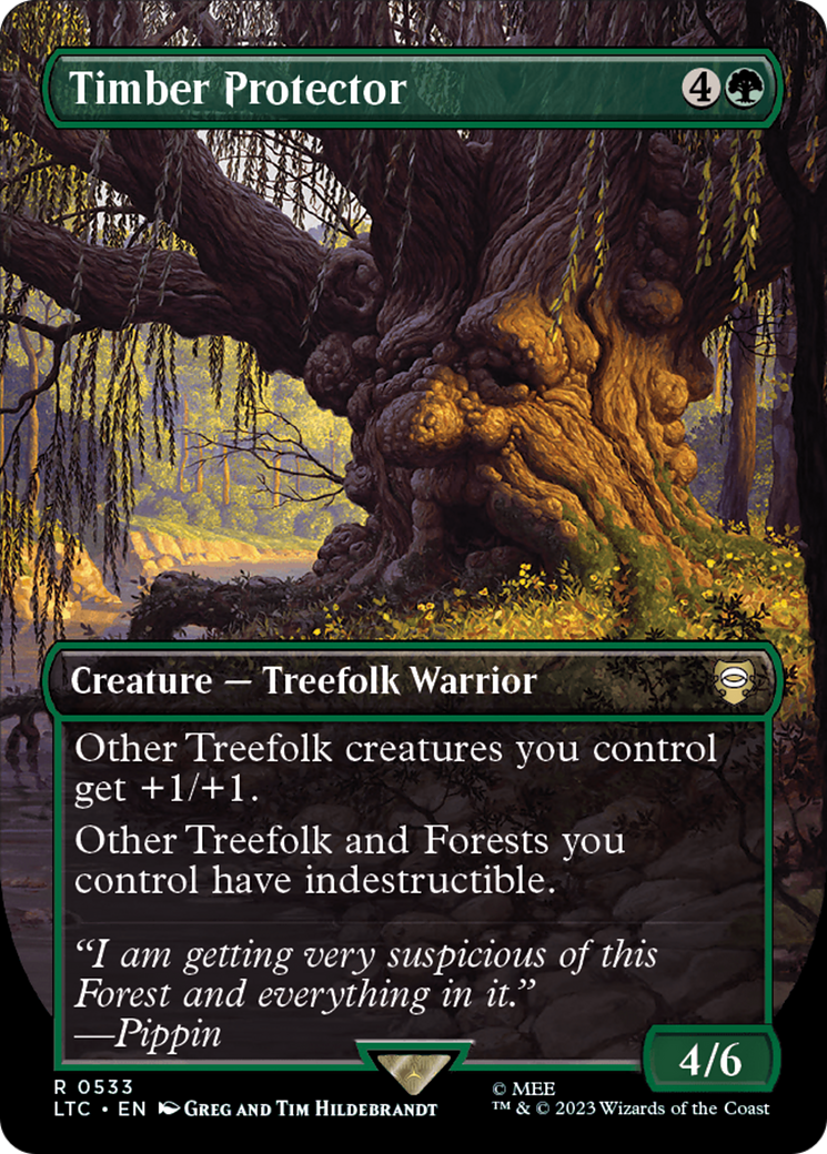 Image of Timber Protector (Borderless) (LTC-533) - Tales of Middle-earth Commander (Borderless)