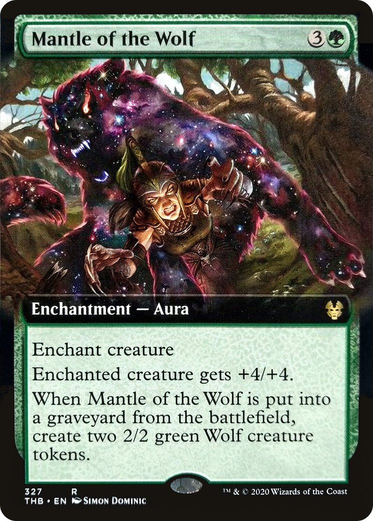 Image of Mantle of the Wolf (Extended Art) (THB-327) - Theros Beyond Death: (Extended Art) Foil