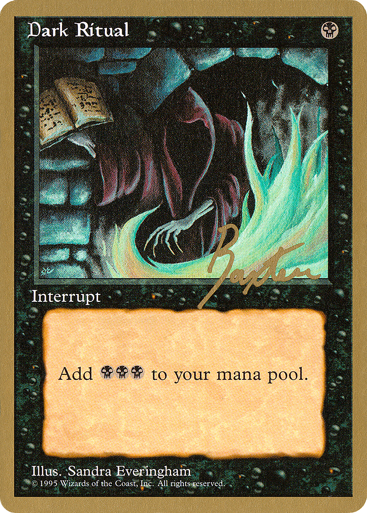 Image of Dark Ritual - 1996 George Baxter (4ED) (WCD-) - Pro Tour Collector Set