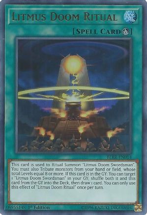 Image of Litmus Doom Ritual (BLRR-EN014) - Battles of Legend: Relentless Revenge 1st Edition