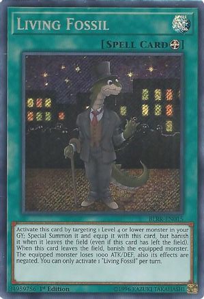 Image of Living Fossil (BLRR-EN015) - Battles of Legend: Relentless Revenge 1st Edition