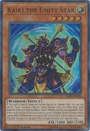Image of Kaiki the Unity Star (BLRR-EN038) - Battles of Legend: Relentless Revenge 1st Edition