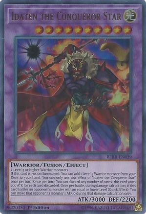 Image of Idaten the Conqueror Star (BLRR-EN039) - Battles of Legend: Relentless Revenge 1st Edition