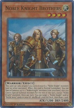 Image of Noble Knight Brothers (BLRR-EN072) - Battles of Legend: Relentless Revenge 1st Edition
