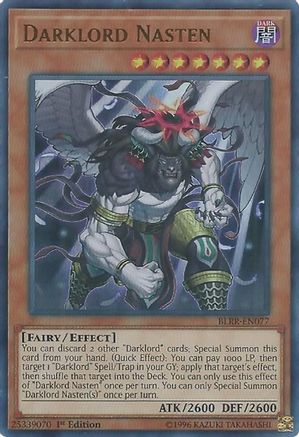 Image of Darklord Nasten (BLRR-EN077) - Battles of Legend: Relentless Revenge 1st Edition