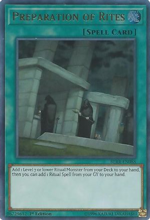 Image of Preparation of Rites (BLRR-EN088) - Battles of Legend: Relentless Revenge 1st Edition