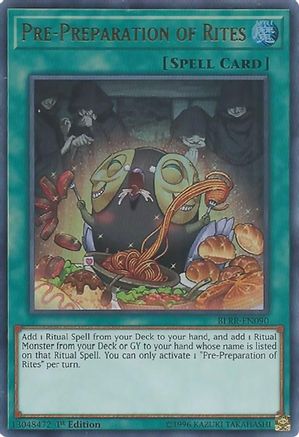 Image of Pre-Preparation of Rites (BLRR-EN090) - Battles of Legend: Relentless Revenge 1st Edition