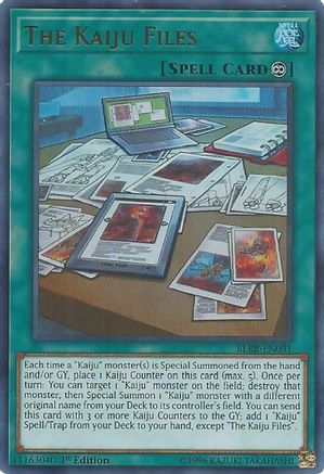 Image of The Kaiju Files (BLRR-EN091) - Battles of Legend: Relentless Revenge 1st Edition