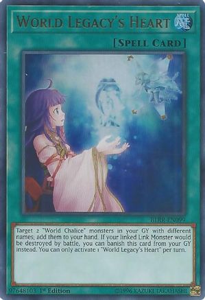 Image of World Legacy's Heart (BLRR-EN099) - Battles of Legend: Relentless Revenge 1st Edition