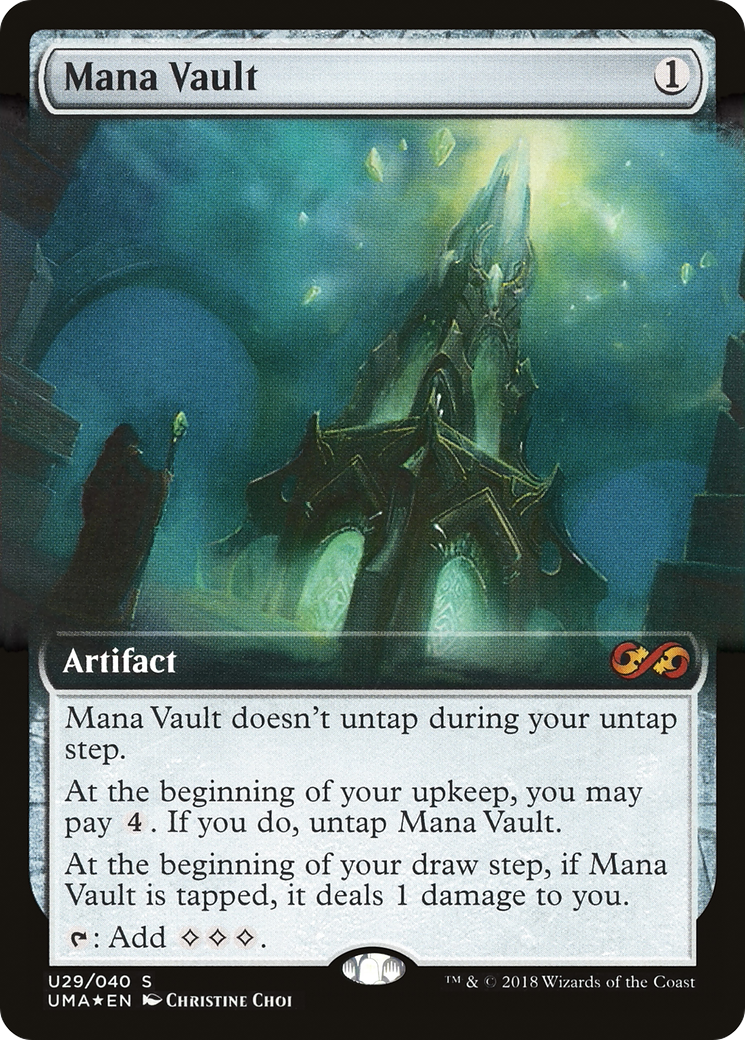 Image of Mana Vault (UMA:BT-U29) - Ultimate Box Topper: (Extended Art) Foil
