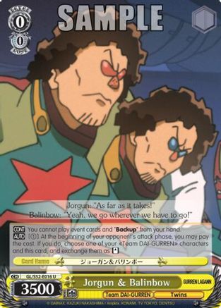 Image of Jorgun & Balinbow (GL/S52-E016) - Gurren Lagann