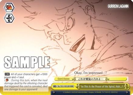 Image of So This Is the Power of the Spiral, Huh...? (RRR) (GL/S52-E032R) - Gurren Lagann