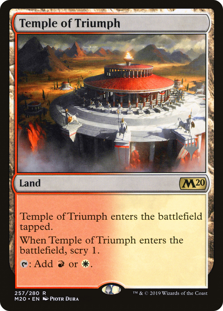 Image of Temple of Triumph (PPM20-257P) - Core Set 2020 Promos Foil