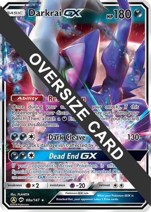 Image of Darkrai GX 88a/147  - Holofoil Jumbo Cards - Promo