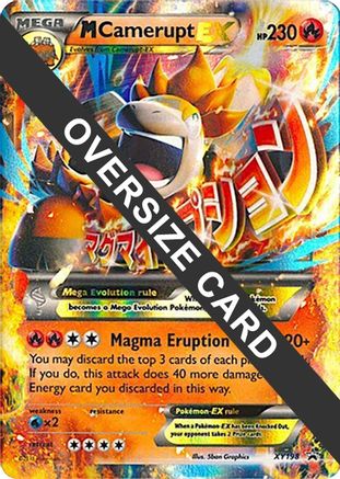 Image of M Camerupt EX XY198  - Holofoil Jumbo Cards - Promo