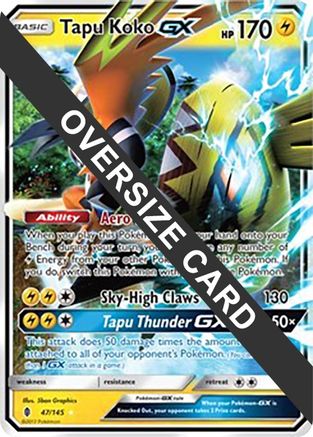 Image of Tapu Koko GX 047/145  - Holofoil Jumbo Cards - Promo