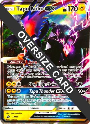 Image of Tapu Koko GX SM50  - Holofoil Jumbo Cards - Promo