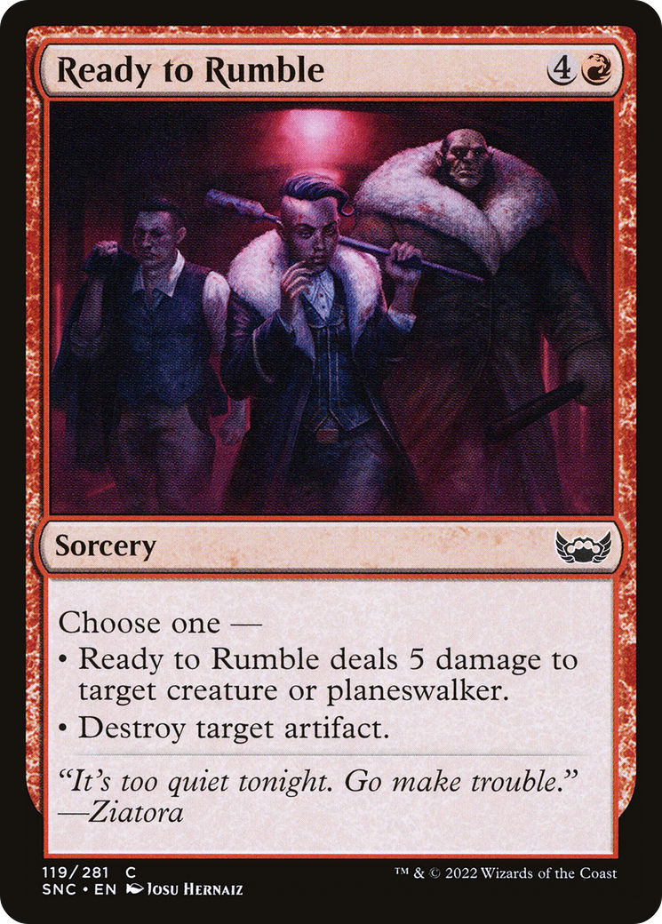 Image of Ready to Rumble (SNC-119) - Streets of New Capenna Foil