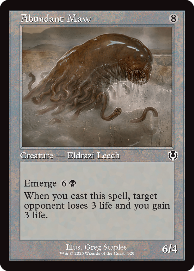 Image of Abundant Maw (Retro Frame) (INR-329) - Innistrad Remastered Foil