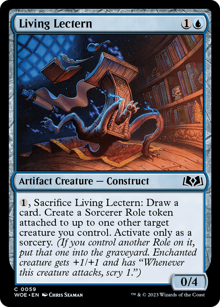 Image of Living Lectern (WOE-059) - Wilds of Eldraine