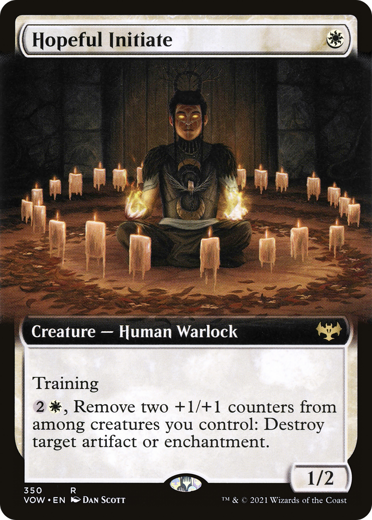 Image of Hopeful Initiate (Extended Art) (VOW-350) - Innistrad: Crimson Vow: (Extended Art) Foil