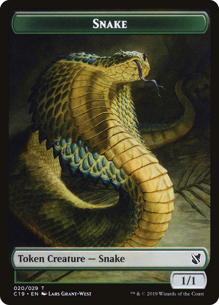 Image of Snake (TC19-020) - Commander 2019 Tokens