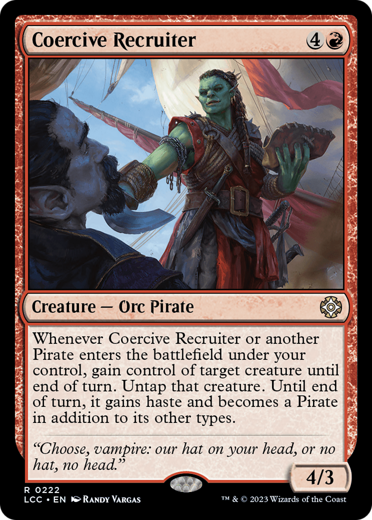 Image of Coercive Recruiter (LCC-222) - The Lost Caverns of Ixalan Commander