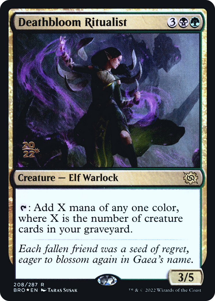 Image of Deathbloom Ritualist (PRE-208) - The Brothers' War Promos Foil