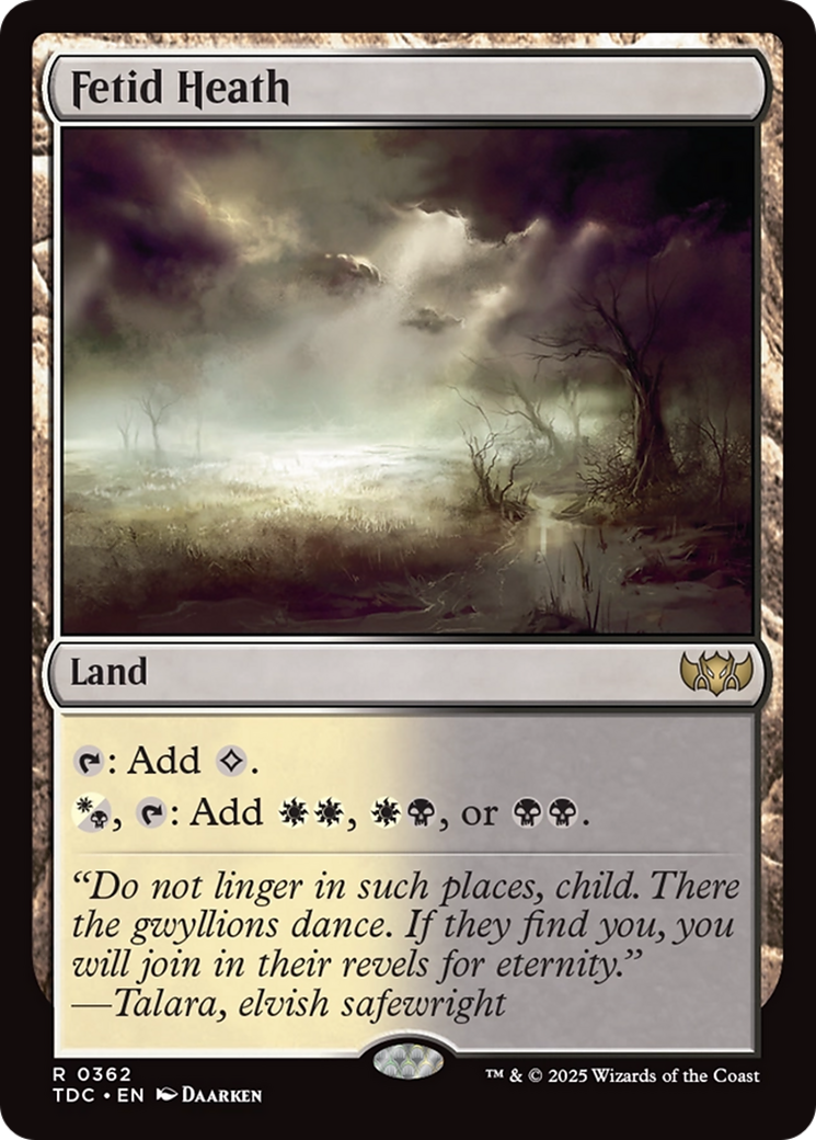 Image of Fetid Heath (TDC-362) - Commander: Tarkir: Dragonstorm