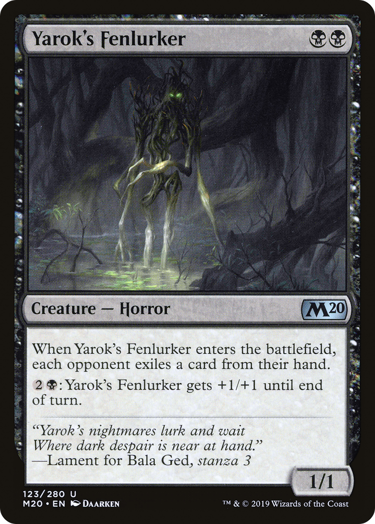 Image of Yarok's Fenlurker (M20-123) - Core Set 2020