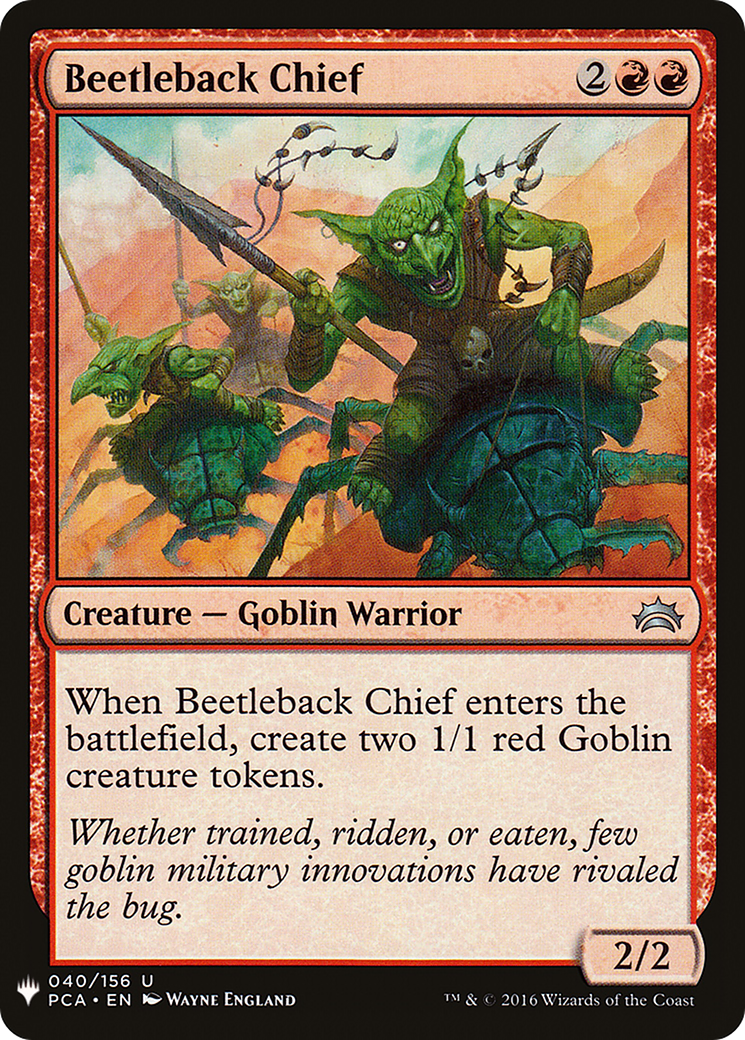Image of Beetleback Chief (LIST-040) - The List