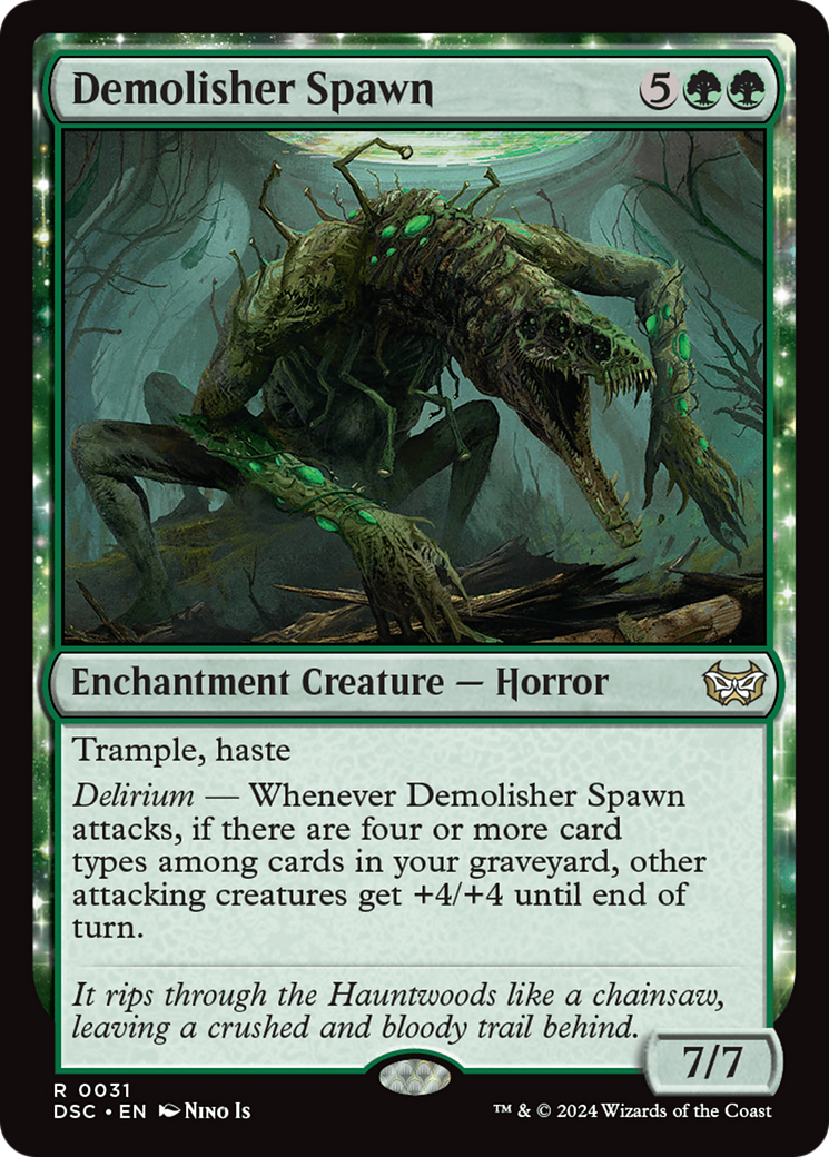 Image of Demolisher Spawn (DSC-031) - Duskmourn: House of Horror Commander: (enchantment)