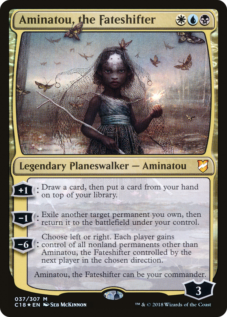 Image of Aminatou, the Fateshifter (C18-037) - Commander 2018 Foil