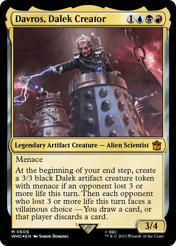 Image of Davros, Dalek Creator (Surge Foil) (WHO-606) - Doctor Who Foil