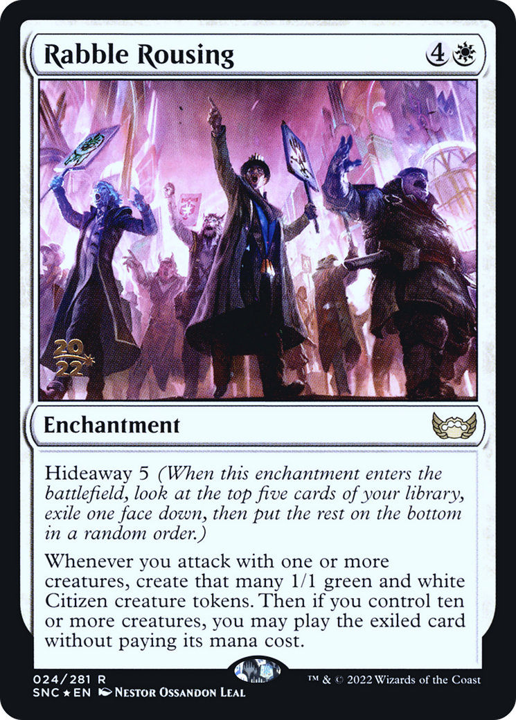 Image of Rabble Rousing (PRE-024) - Streets of New Capenna Promos Foil