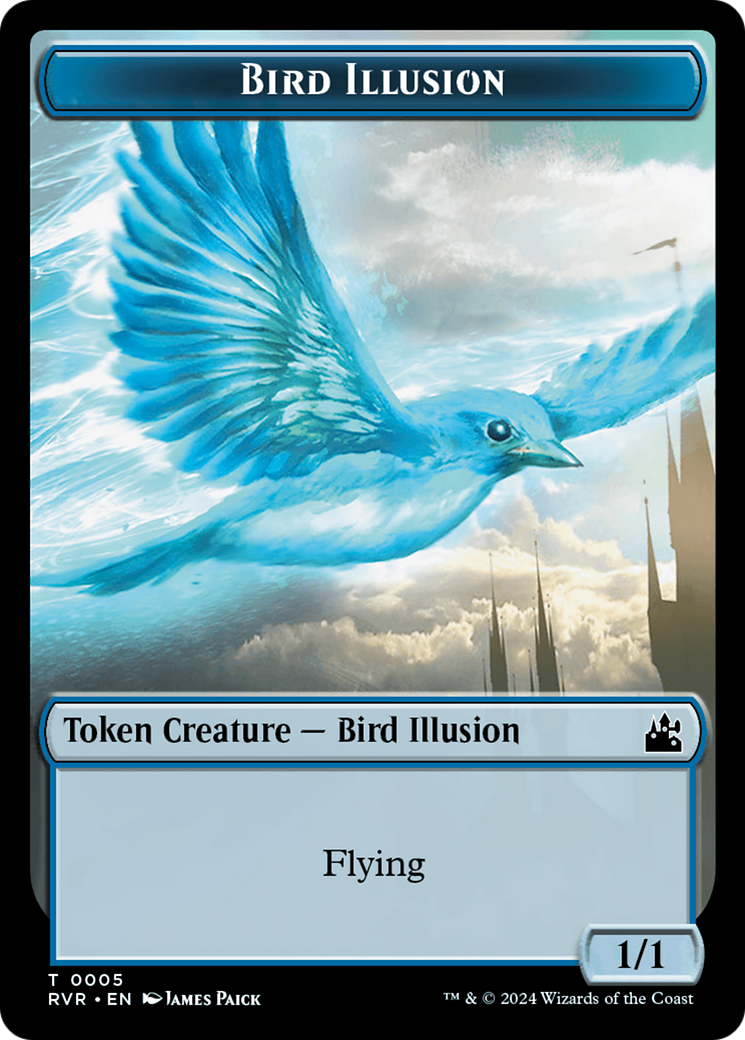 Image of Bird Illusion (TRVR-005) - Ravnica Remastered Tokens